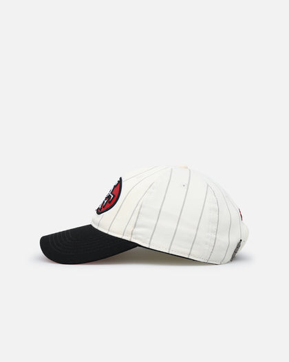 Pro Standard San Francisco 49ers Pinstripe Classic Dad Hat Strapback Eggshell/Yellow