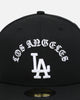 New Era Los Angeles Dodgers 'Gothic Arch' 59FIFTY Fitted Black/White