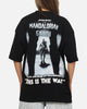 73Studio Star Wars Stand Off Glitter T-Shirt Black Acidwash