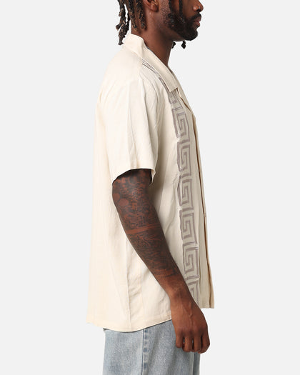 XXIII Hellas Linen Button Up Shirt Off White