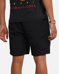 The Anti Order Reverse Logo Nylon Shorts Black