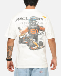 Mitchell & Ness X Mclaren Piastri Victory T-Shirt Vintage White