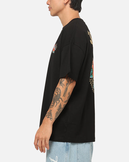 Von Dutch Flower Eye T-Shirt Black