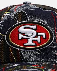 New Era San Francisco 49ers 'Running Stitch' 9FORTY A-Frame Snapback Multi