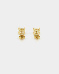 Saint Morta Square Cut Earrings Iced Gold