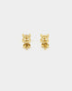 Saint Morta Square Cut Earrings Iced Gold