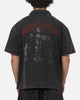 Saint Morta Graves Short Sleeve Button Up T-Shirt Black Shadow