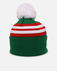 New Era South Sydney Rabbitohs 'NRL 2025 Collection' Knitted Badged Beanie Official Team Colour