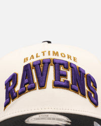New Era Baltimore Ravens 'Vintage Arch Logo' 9FORTY A-Frame Snapback Official Team Colors