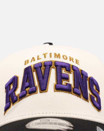 New Era Baltimore Ravens 'Vintage Arch Logo' 9FORTY A-Frame Snapback Official Team Colors