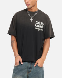 Market Call My Lawyer 3D T-Shirt Faded Black