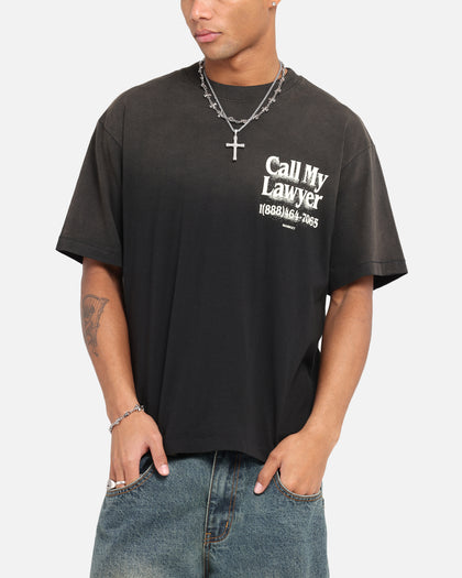 Market Call My Lawyer 3D T-Shirt Faded Black