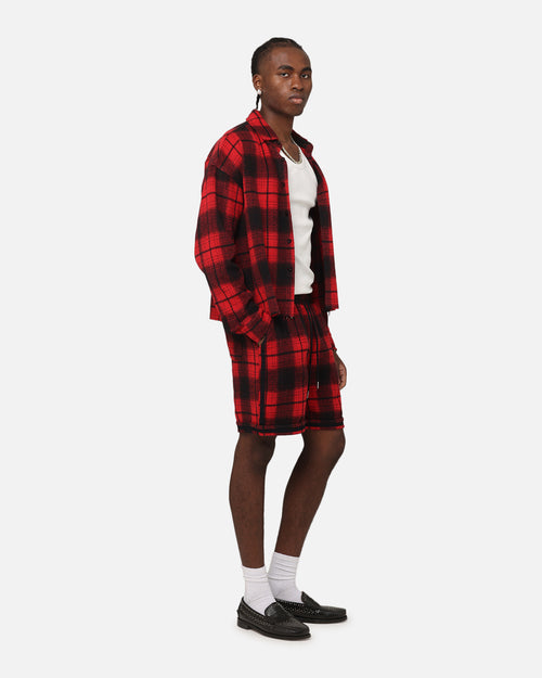 XXIII Plaid Ball Shorts Red