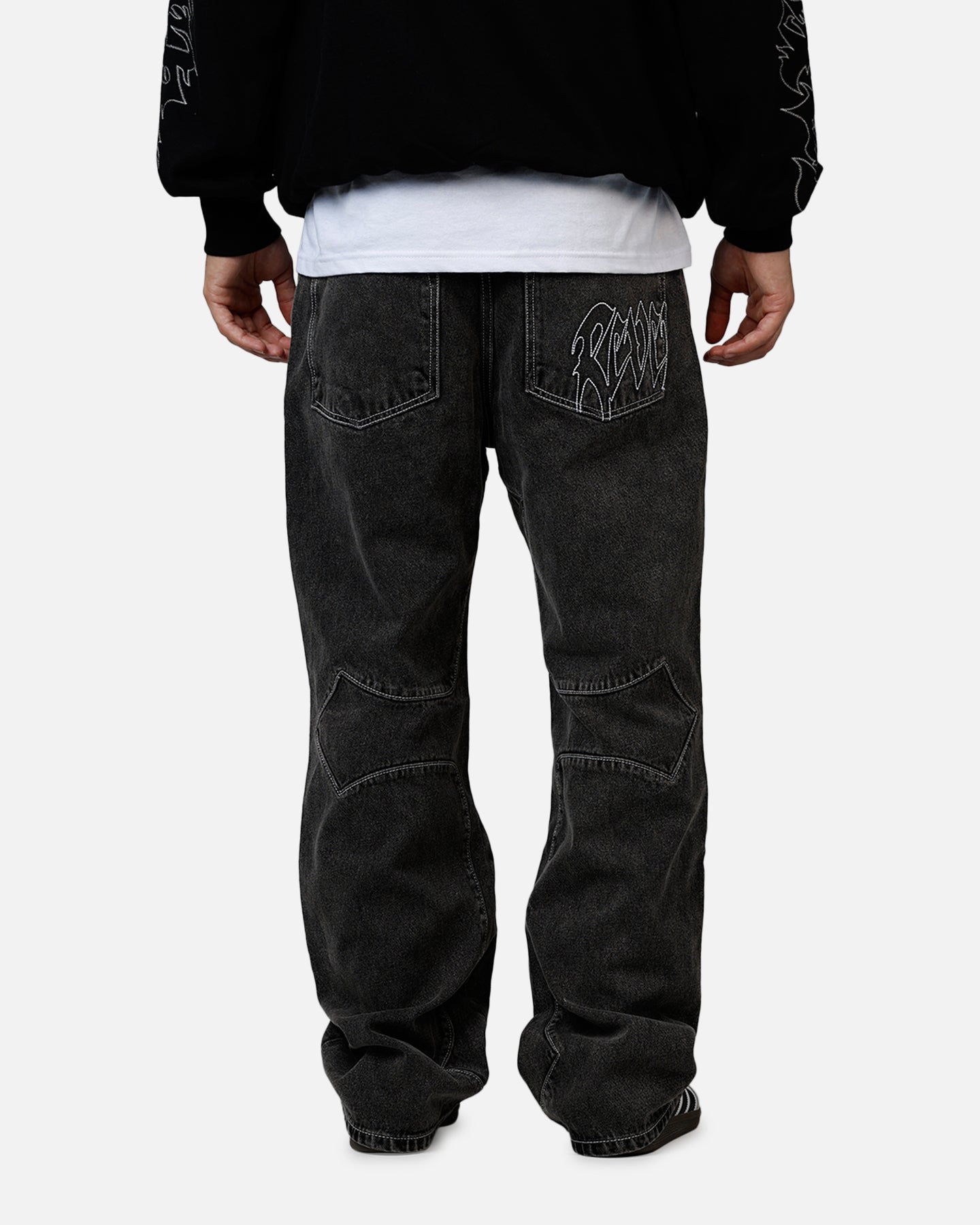 Revenge Cross Denim Pants Black | Culture Kings US