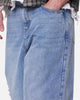 MNML Baggy Blowout Denim Jeans Vintage Blue Wash
