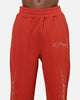 Ed Hardy Cyber Rhinestone Track Pants Red
