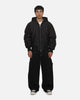 Saint Morta Marked Hooded Bomber Jacket Off Black