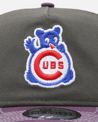 New Era Chicago Cubs 'Contrast Visor' Pre-Curved Golfer Snapback Moss/Plum