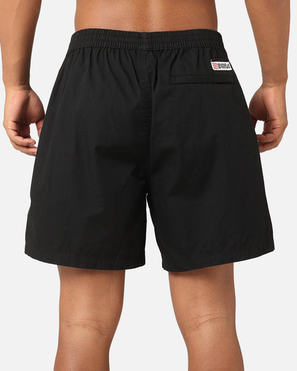 S Double Poplin Coast Boxer Shorts Black