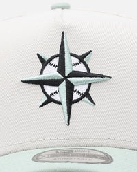 New Era Seattle Mariners 'Sea Glass' 9FORTY A-Frame Snapback Stone/Green