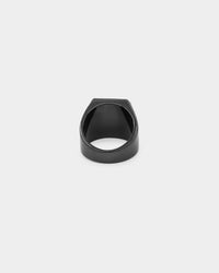 Saint Morta SM Signature Ring Black