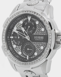 Versus Versace 6eme Arrondissement Crystal Set Stainless Steel Watch Stainless Steel