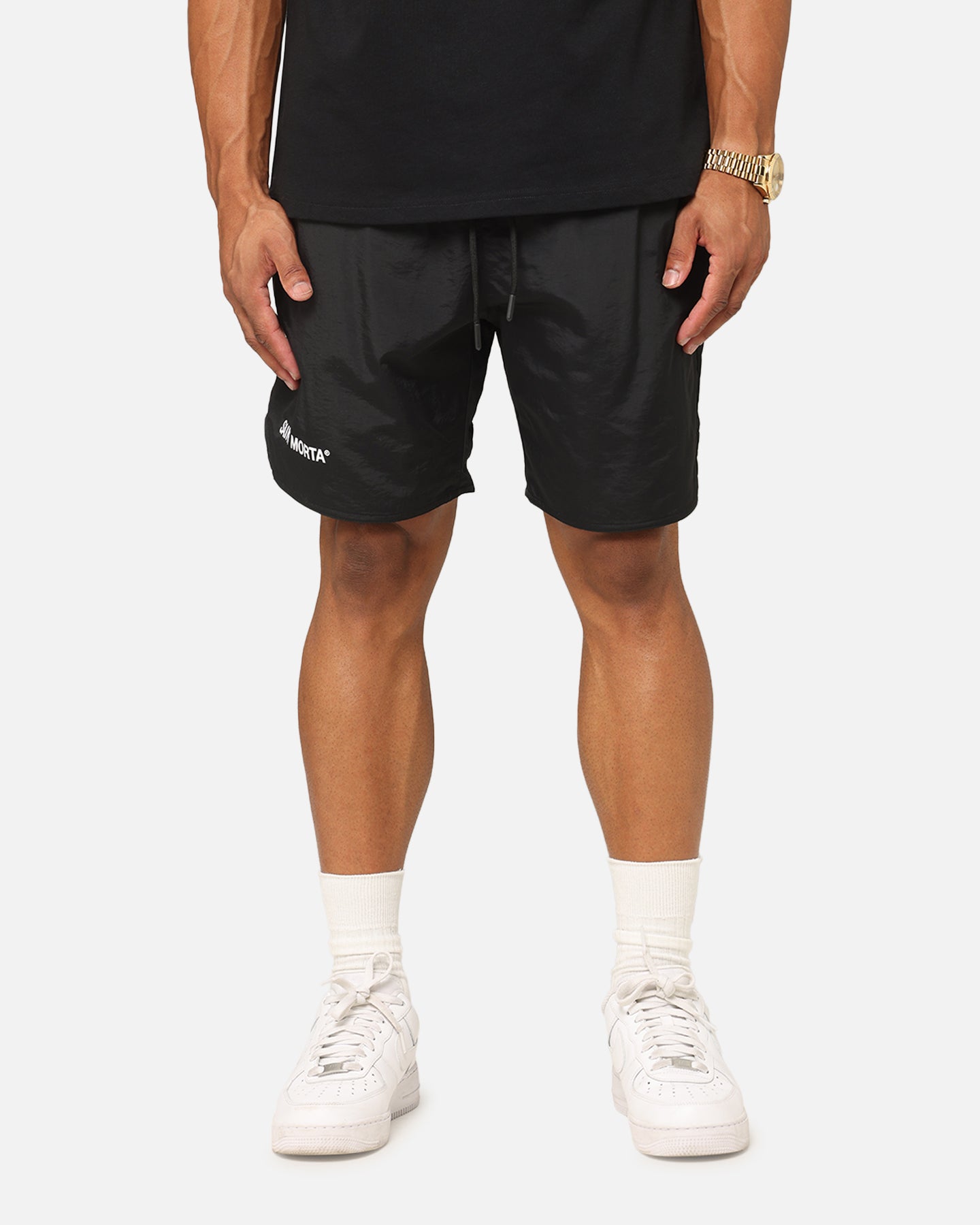 Saint Morta Official Nylon Shorts Black | Culture Kings US