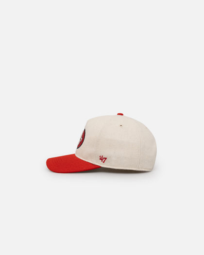 47 Brand San Francisco 49ers Gridiron Snapback Natural/Red