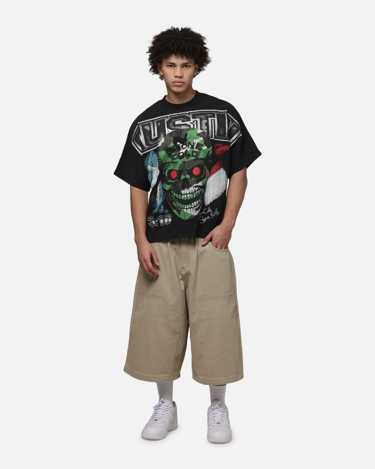 Loiter X WWE Stone Cold Vintage T-Shirt Vintage Black | Culture