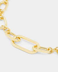 Raising Hell Women's Thick Link Necklace Gold