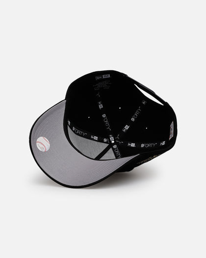 New Era Los Angeles Dodgers 'Raised Metallic Chainstitch' 9FORTY A-Frame Snapback Black