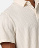 XXIII Herringbone Cable Polo Shirt Cream