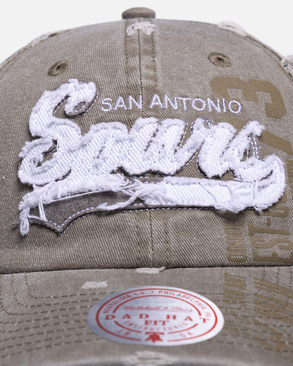 Mitchell & Ness San Antonio Spurs 'Collegiate' Dad Fit Strapback Charcoal