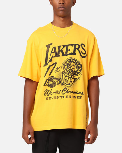 Mitchell & Ness Los Angeles Lakers Rings T-Shirt Ochre