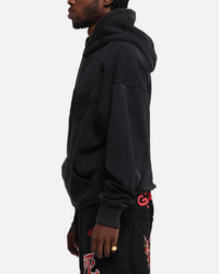 Ed Hardy Distressed Hoodie Black