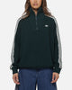 Adidas Women's Funnel Neck Quarter Zip Sweatshirt Green