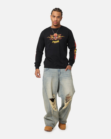 73Studio Marvel Spider-Man Y2K Spidey Long Sleeve T-Shirt Black