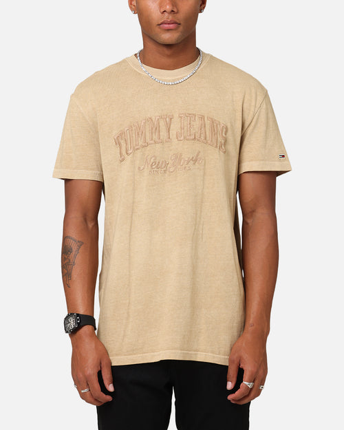 Tommy Jeans Regular Vintage Varsity T-Shirt Tan