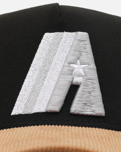 New Era Houston Astros 'Black Wheat' 39THIRTY A-Frame Stretch Fit Black/Wheat