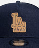 New Era Los Angeles Dodgers 'Denim Leather Patch' 9FORTY A-Frame Snapback Denim
