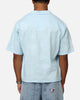 Carre Posy Button Up Shirt Light Blue/White