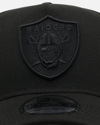 New Era Las Vegas Raiders 'Black On Black' 9FORTY A-Frame Snapback Black/Black