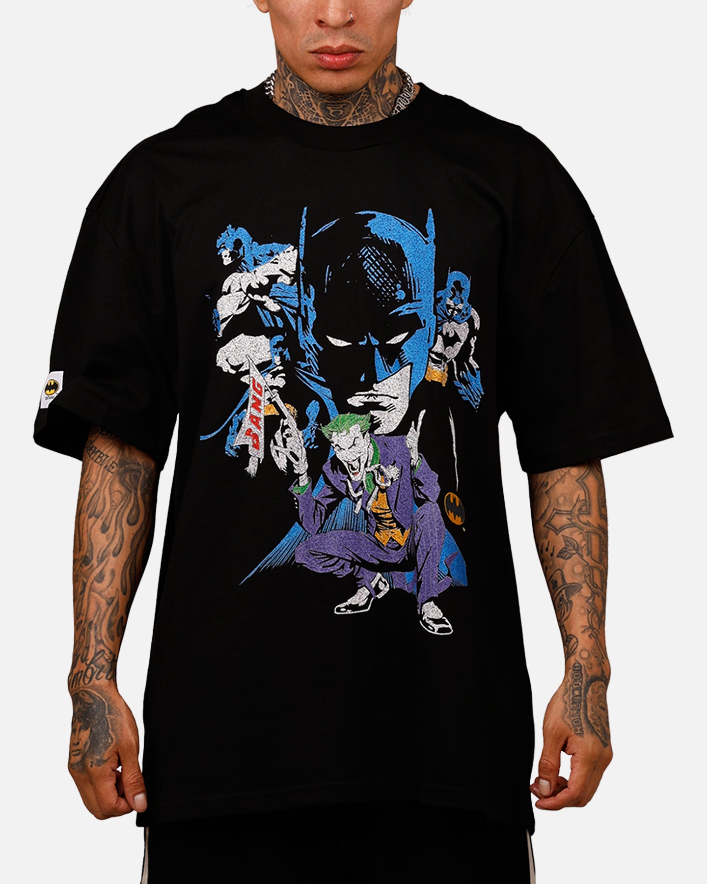 Freeze Max DC Batman Half Joker Batman 'Troublemakers' T-Shirt