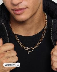 Wild For The Weekend Pearl Clasp Necklace Gold