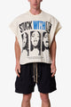 MNML Stuck With Me Cut-Off Tee Off White