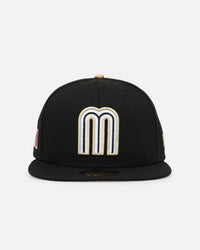New Era Mexico National Baseball Team 59FIFTY Fitted Black Metallic