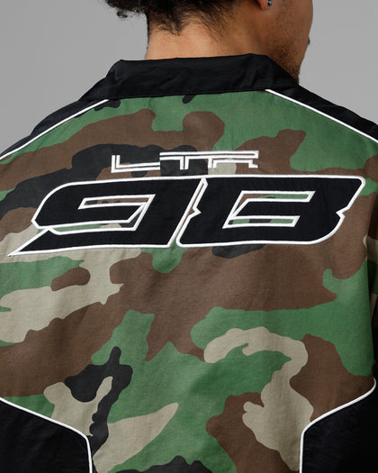 Loiter Tactical Track Jacket Woodland Camo
