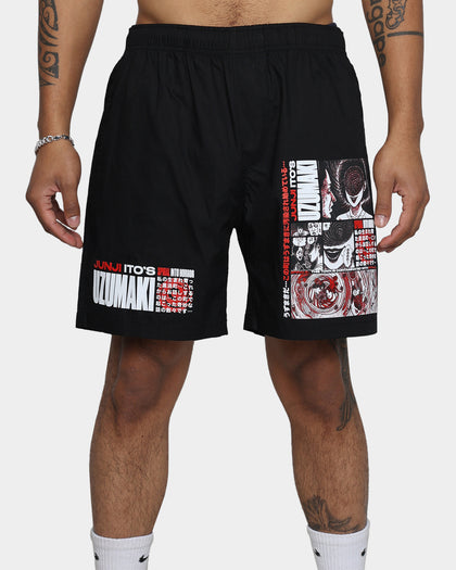 Goat Crew X Uzumaki Shorts Black
