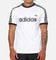 Adidas 3-Stripes Ringer T-Shirt White
