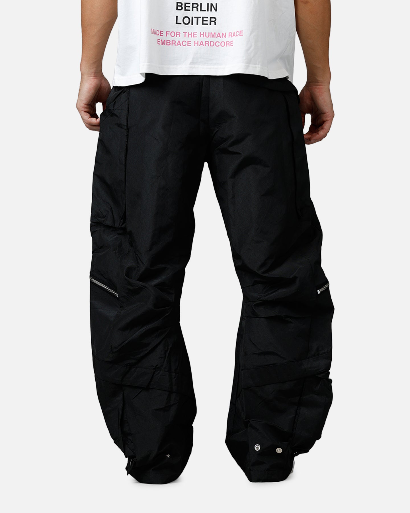MNML Zip Cargo Tech Pants Black | Culture Kings US